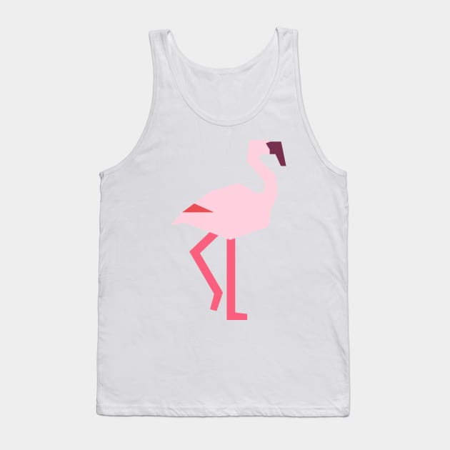 Graphic Nature - Flamingo Tank Top by AnthonyZed